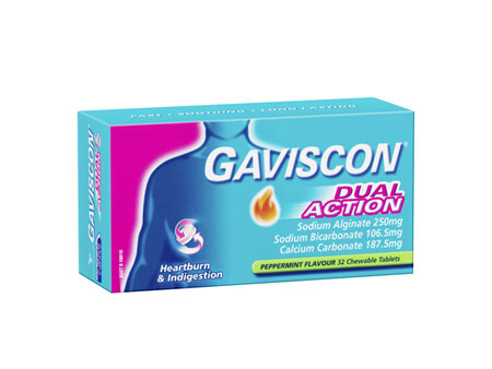 Gaviscon Dual Action Peppermint 32 Tablets