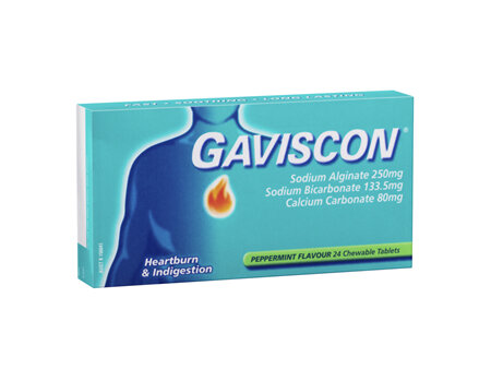 Gaviscon Peppermint 24 Tablets