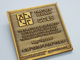 GC45 Tribute Antique Gold LE Geocoin