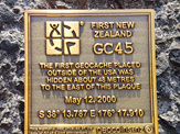 GC45 Tribute Antique Gold LE Geocoin