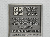 GC45 Tribute Antique Silver LE Geocoin