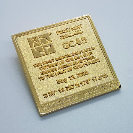 GC45 Tribute Gold XLE Geocoin