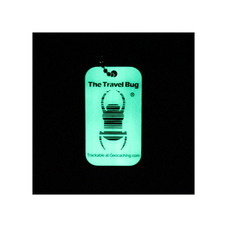 Geocaching QR Travel Bug® - Glow in the Dark