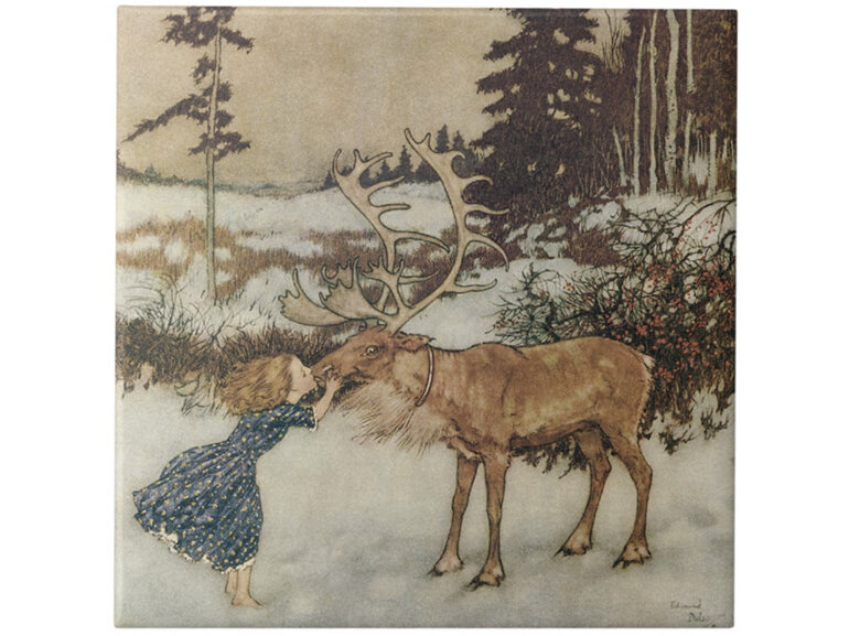 Gerda and the Reindeer by Edmund Dulac