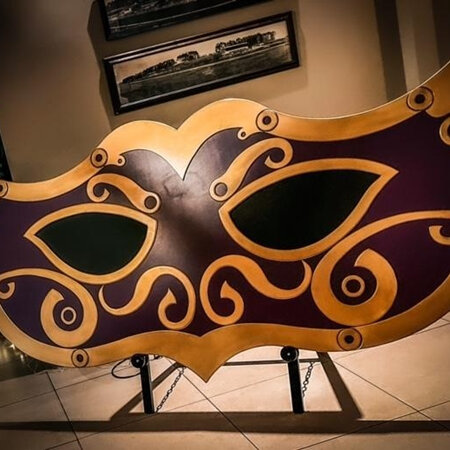 Giant Masquerade Mask Purple/Gold