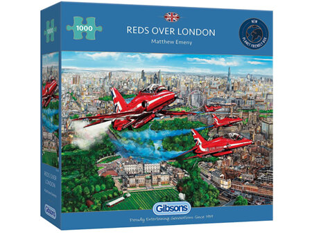 Gibson 1000 Piece Jigsaw Puzzle Reds Over London