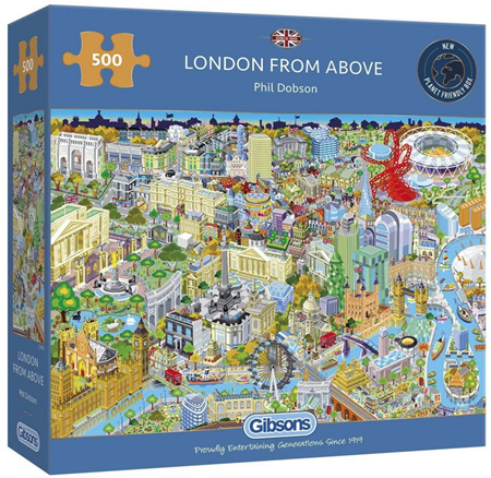 Gibson 500 Piece Jigsaw Puzzle:  London From Above