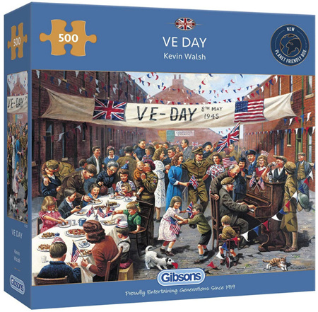 Gibson 500 Piece Jigsaw Puzzle:  VE Day