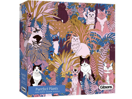 Gibsons 1000 Piece Jigsaw Puzzle  Purrfect Plants
