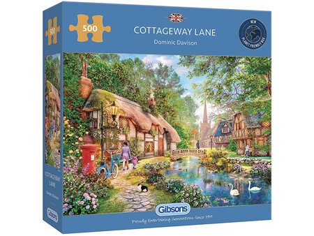 Gibsons 500 Piece Jigsaw Puzzle: Cottageway Lane