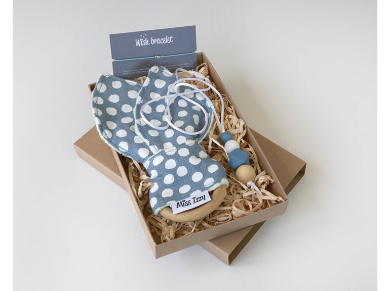 Gift box for teething babies made in New Zealand by Miss Izzy