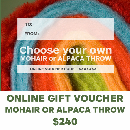 Gift Voucher - Mohair/Alpaca Throw