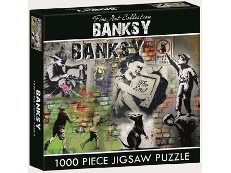 Gifted Stationery 1000 Piece Jigsaw Puzzle Banksy Collage