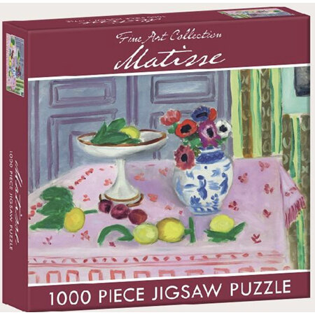 Gifted Stationery 1000 Piece Jigsaw Puzzle Matisse Pink Tablecloth