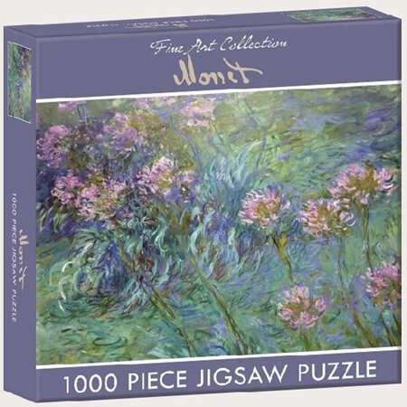 Gifted Stationery 1000 Piece Jigsaw Puzzle Monet Agapanthus