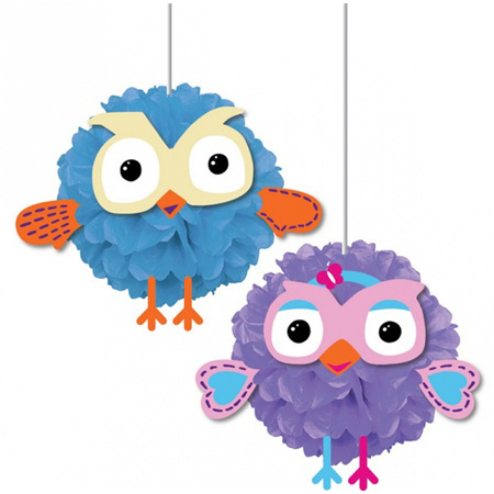 Giggle & Hoot fluffy decorations