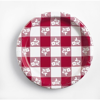 Gingham Red & White Party Range
