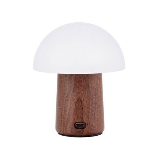 Gingko Alice Mushroom Lamp Mini Walnut