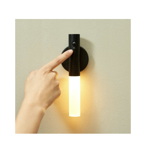 Gingko Baton Smart LED Light Black Wood