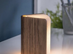 Gingko Large Smart LED Book Light - Walnut