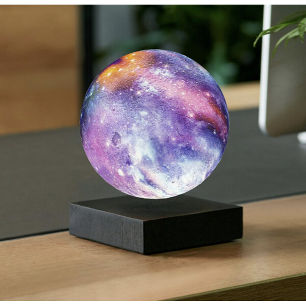 Gingko Levitating Galaxy Smart Lamp - Black Wood