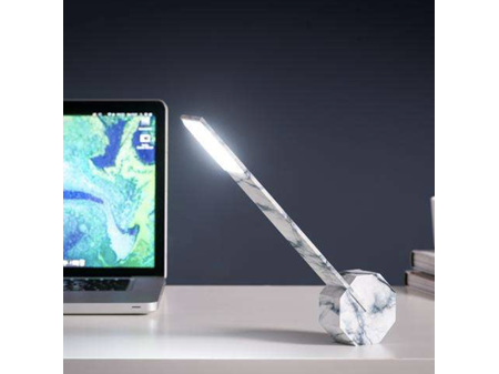 Gingko Octagon One Portable Desk Light Marble