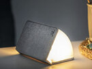 Gingko Smart LED Book Light Mini Linen Fabric in Urban Grey
