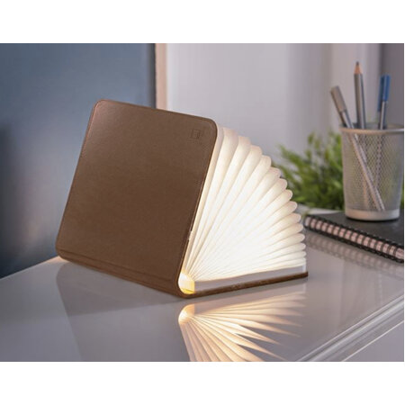 Gingko Smart LED Booklight Mini Brown Leather