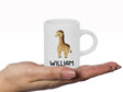 Giraffe Personalised Fluffy Mug