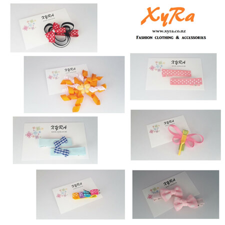 Girls hair clips and bows