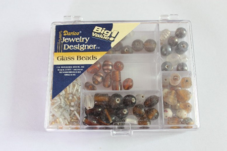 Glass Bead Pack - Brown/Gold  (DR1969.48)