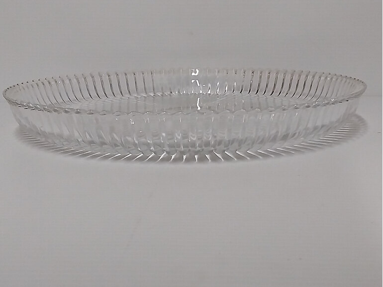 #glass#clear#plate#ribbed#platter