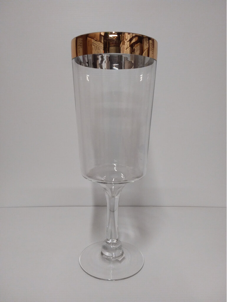 #glass#lantern#vase#gold#rim