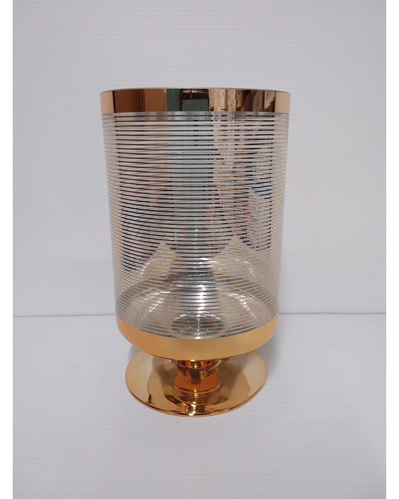 #glass#lantern#vase#gold#stripe