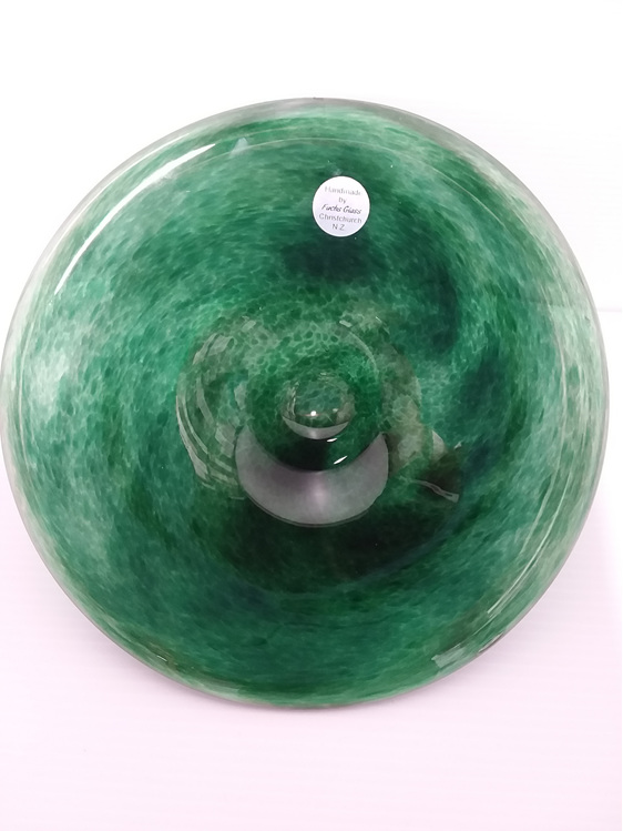 #glass#plate#bowl#fuchs#nzmade#emeraldgreen