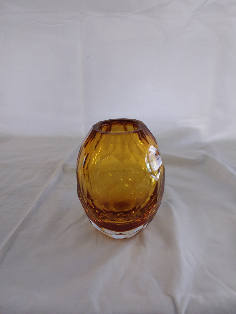 #glass#vase#art#golden#small