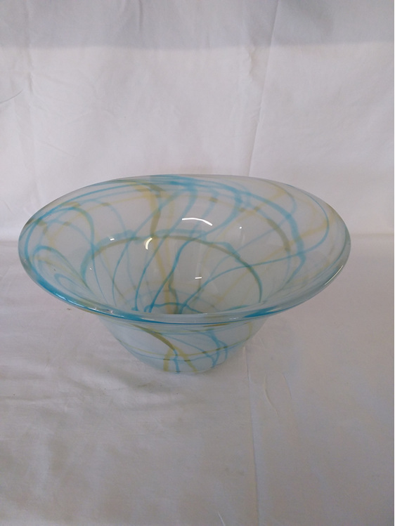 #glass#vase#multicolour#tall#heavy#bowl
