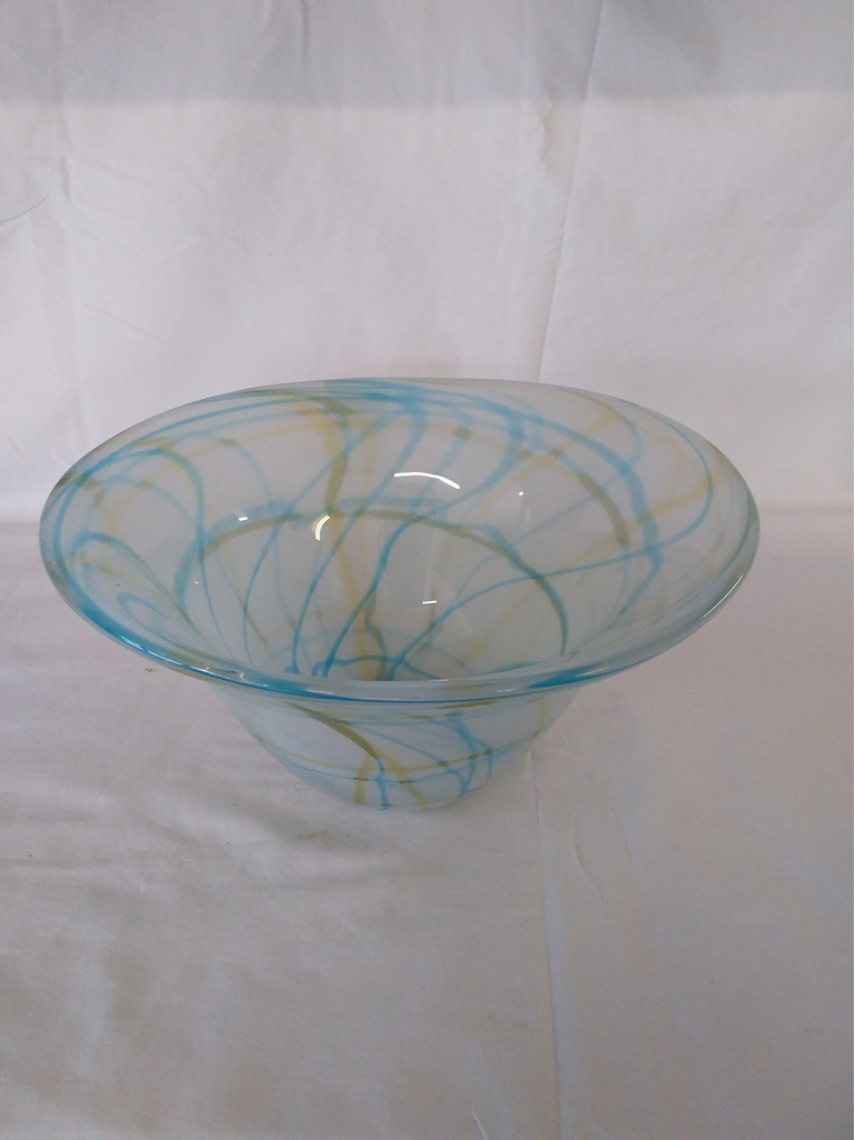 #glass#vase#multicolour#tall#heavy#bowl