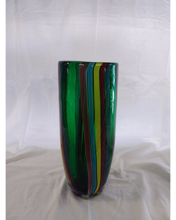 #glass#vase#multicolour#tall#heavy#vase