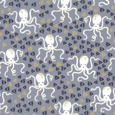 Glitter Critters - Octopi Grey