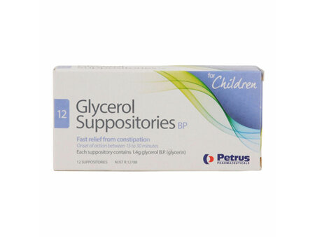 Glycerol Suppositories Children 12
