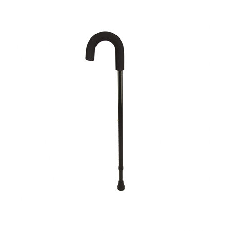 GM Crook Walking Stick Black