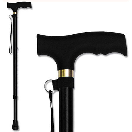 GM T Handle Cane - Black