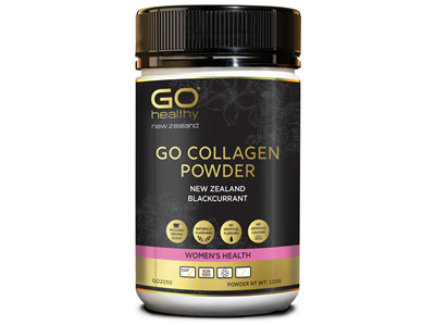 GO Collagen Pwd NZ Blackcurrant 120g