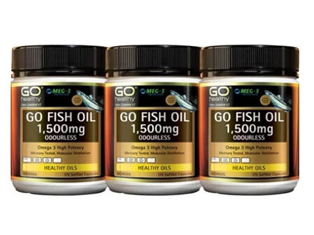 GO Fish Oil 1500mg 3x 175 Caps