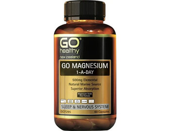GO Healthy GO Magnesium 1-A-Day 500mg Capsules 60s