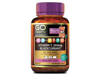 Go-Kids Vitamin C 260mg- Blackcurrant