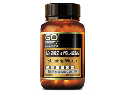 Go Stress & Well -Being + St John's Wort - Sleep & Nervous System - 30Vege Caps