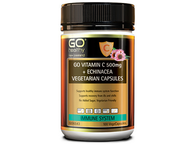 GO Vitamin C 500mg +Echin 100vcaps