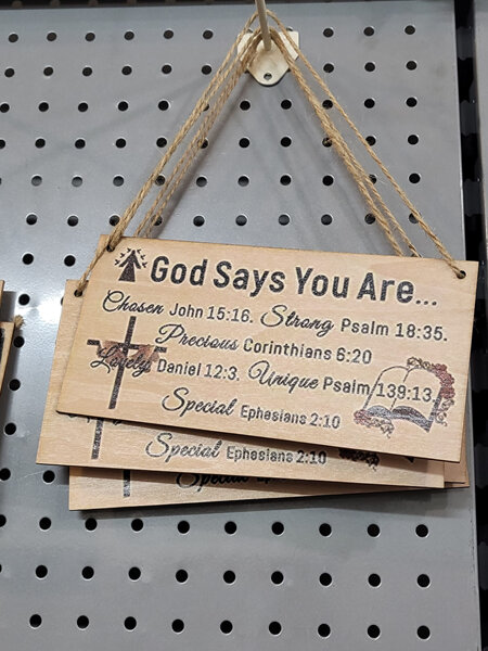 GOD SAYS YOU ARE...WOODEN SIGN